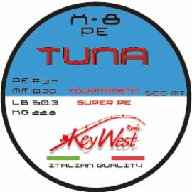 Key West Tuna Tournament Super PE #3.4 0.30mm 500mt X-8 Camouflage Sea